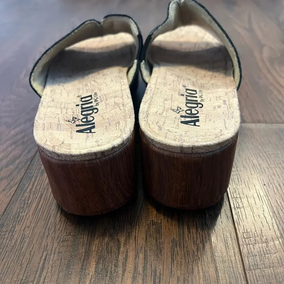 Alegria Triniti Floral Platform Leather Comfort Sandal Womens Size 38 - Picture 3 of 11